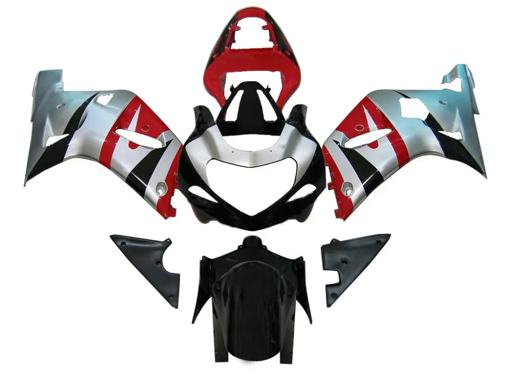 Amotopart Suzuki 01-03 GSXR600 & 00-03 GSXR750 Kuipset rood sliver