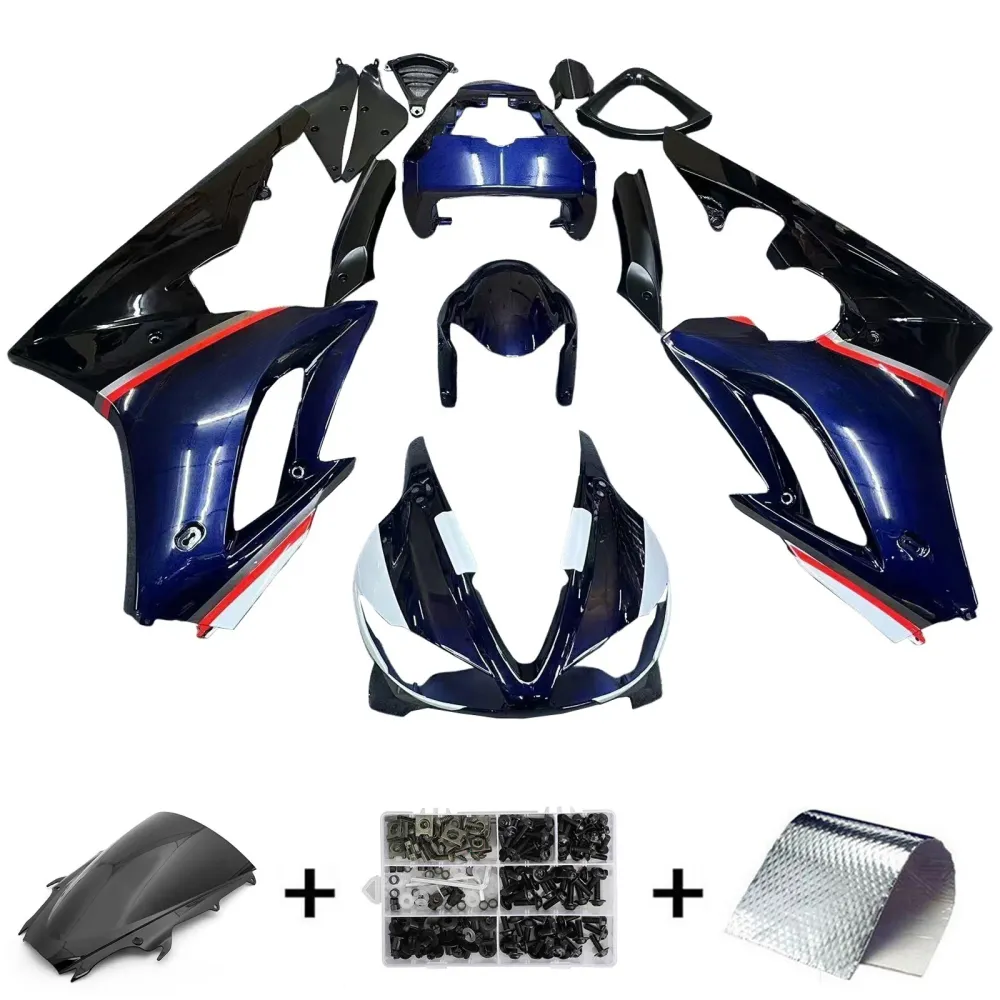 Amotopart 2009-2012 Triumph Daytona 675 Blue & Black Style2 Fairing Kit