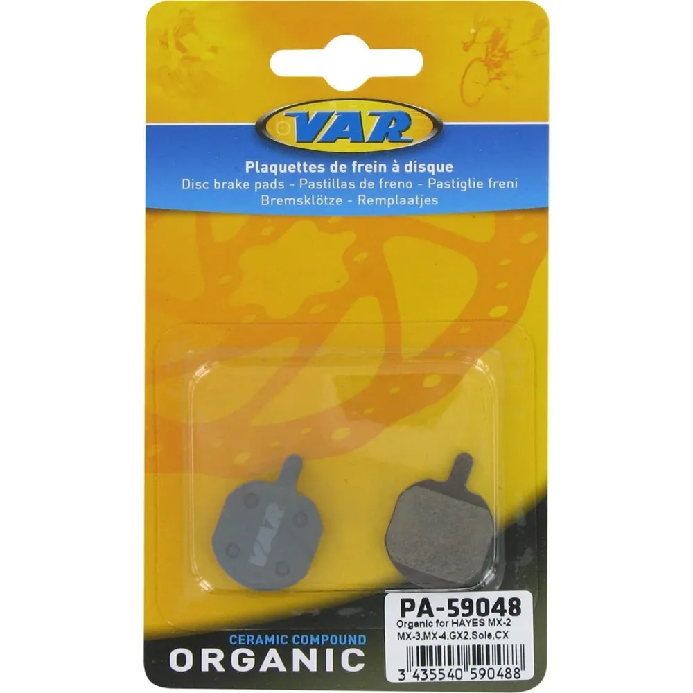 VAR Hayes MX-2 / MX-3 / MX-4 / GX2 / Sole / CX organische inlegdelen