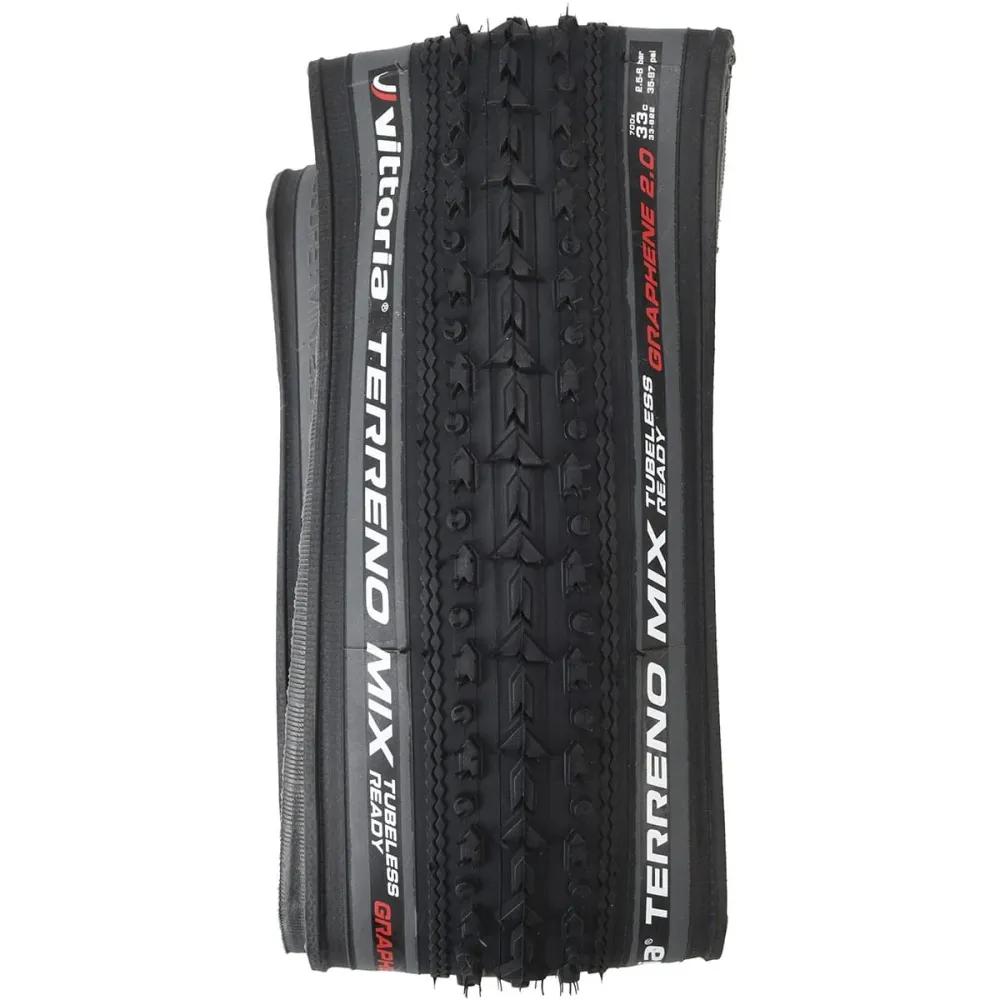 VITTORIA TERRENO MIX GRAVEL ENDURANCE Graphene G2.0 700x33c Tubeless Ready Grijze band