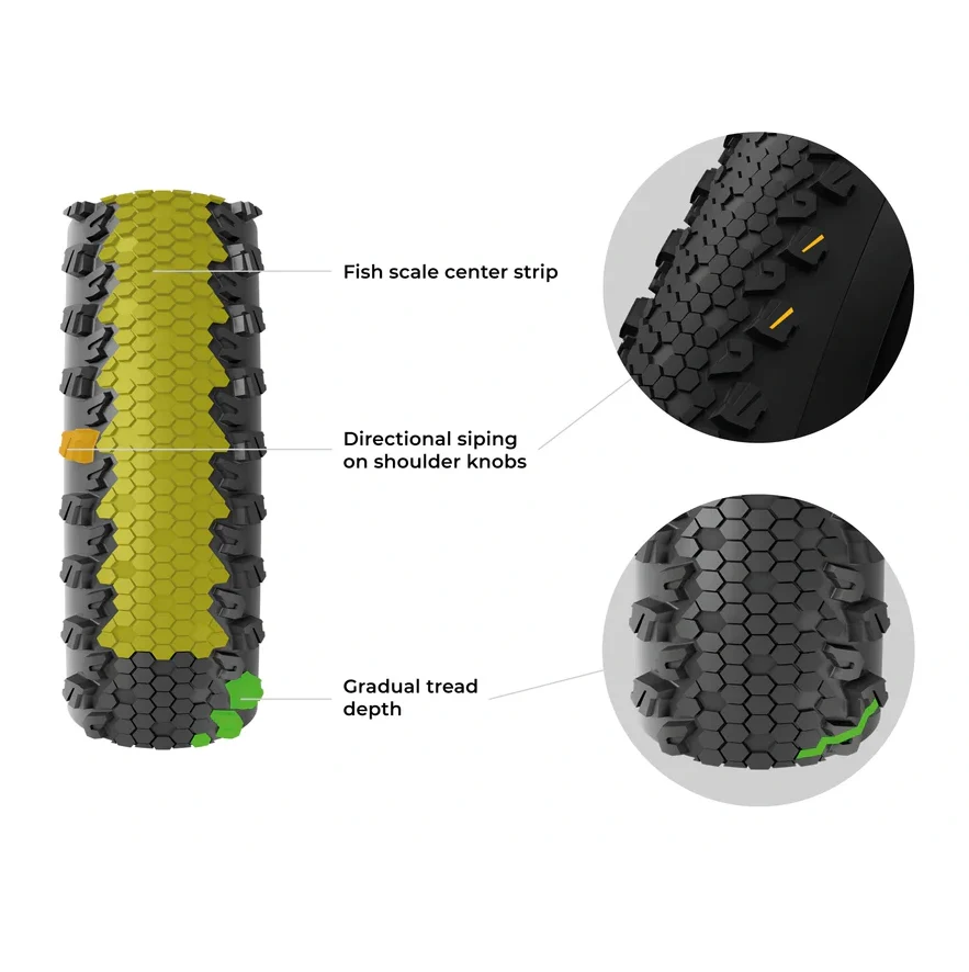 VITTORIA TERRENO XC RACE 29x2.4 Graphene/Silica Tubeless Ready Zachte Zwarte band