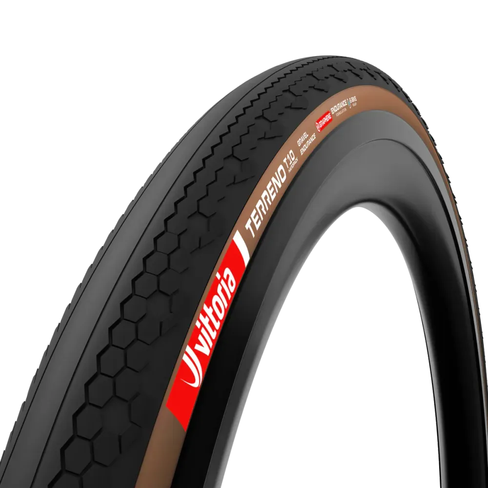 VITTORIA TERRENO T10 HARDPACK Gravel Endurance 700x40c Tubeless Ready Zacht Bruin band