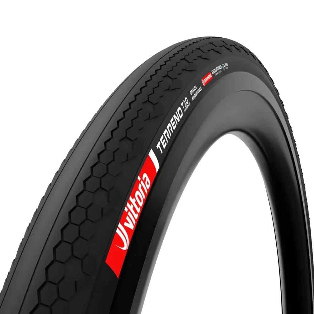 VITTORIA TERRENO T10 HARDPACK Gravel Endurance 700x40c Tubeless Ready Soft Black band