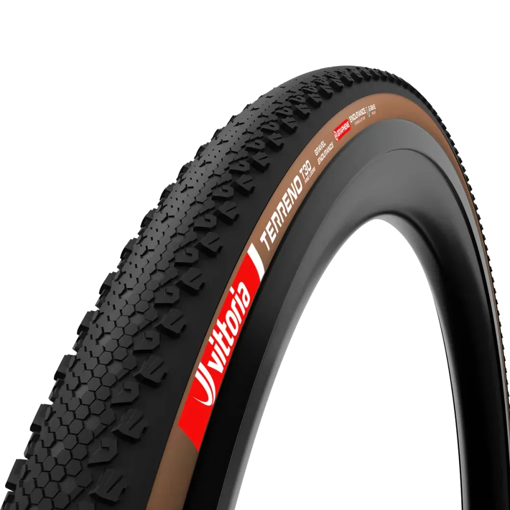 VITTORIA TERRENO T30 FINE LOOSE Gravel Endurance 700x40c Tubeless Ready Zacht Bruin band