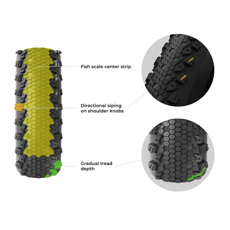 VITTORIA TERRENO XC TRAIL 29x2.40 4C Graphene 2.0 Tubeless Ready Zacht Beige band