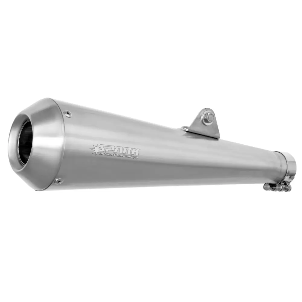 Vonk Klassieke stijl roestvrij staal Universele Motorfiets Slip-On Muffler