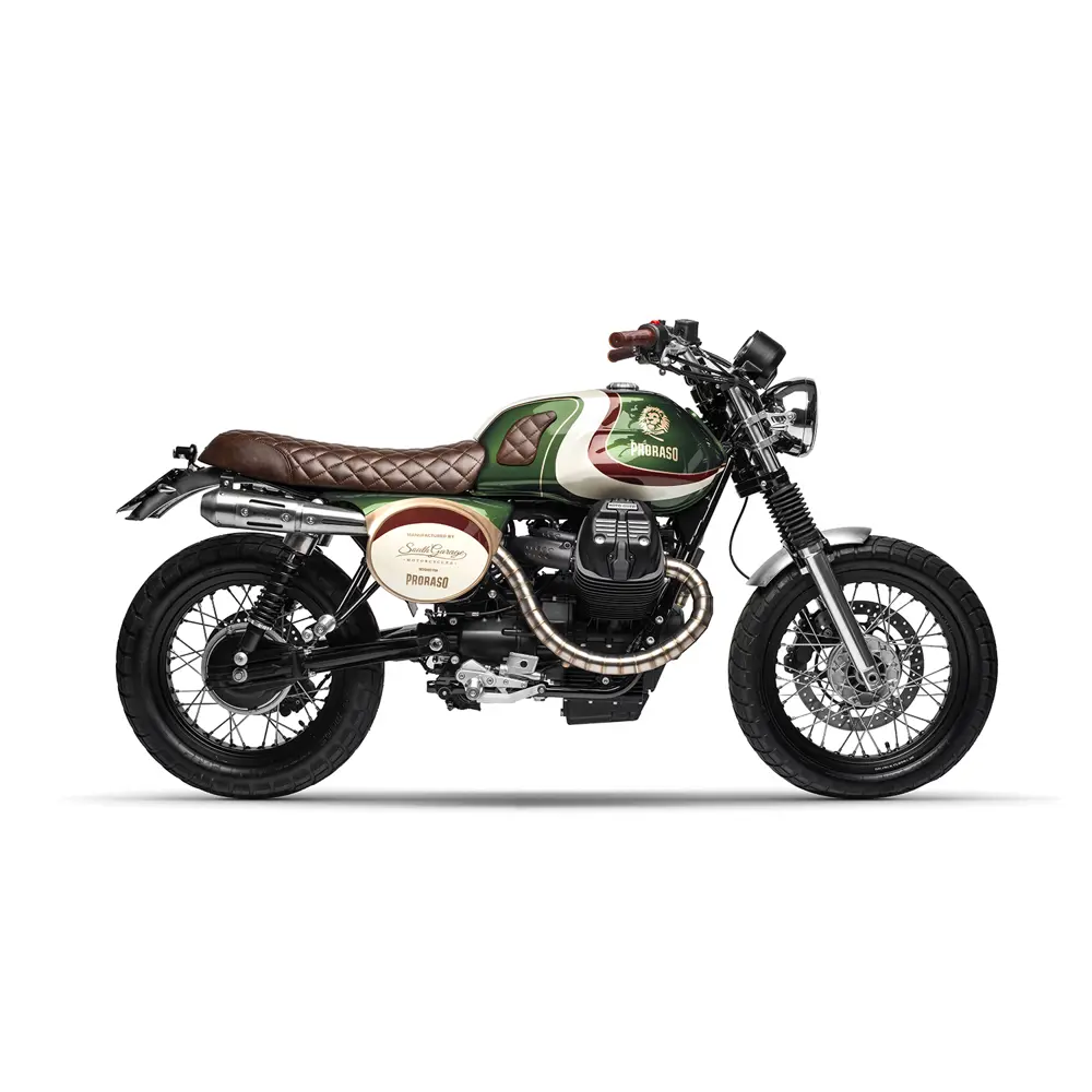 Vonk Klassieke stijl roestvrij staal Universele Motorfiets Slip-On Muffler