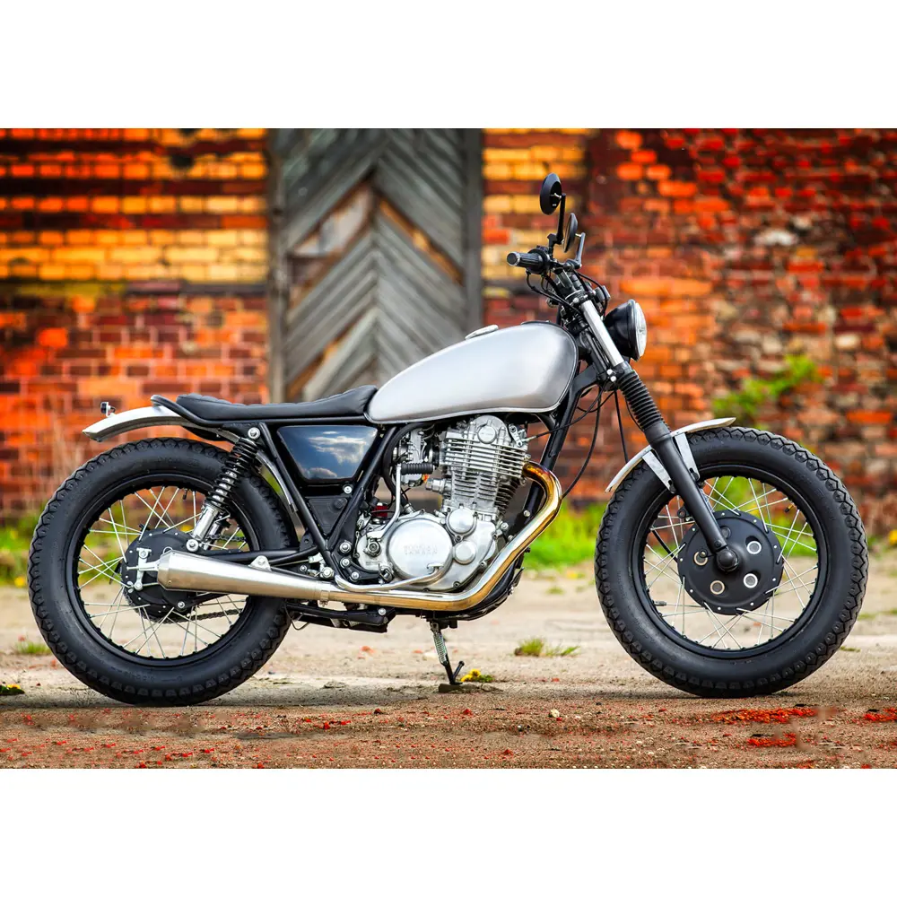 Vonk Klassieke stijl roestvrij staal Universele Motorfiets Slip-On Muffler
