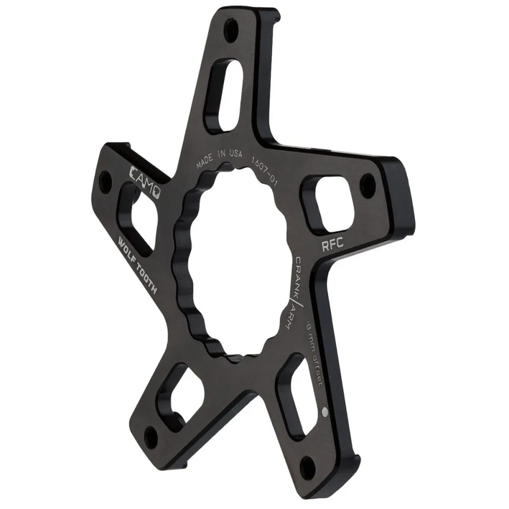 WOLF TOOTH CAMO M8 Raceface Cinch Direct Mount Offset -8mm Zwart crankstel ster