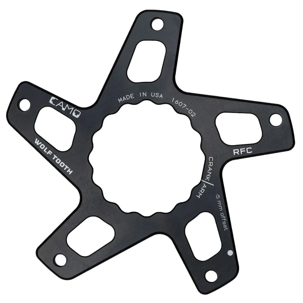 WOLF TOOTH CAMO M5 Raceface Cinch Direct Mount Boost Offset crankstel ster -5mm Zwart