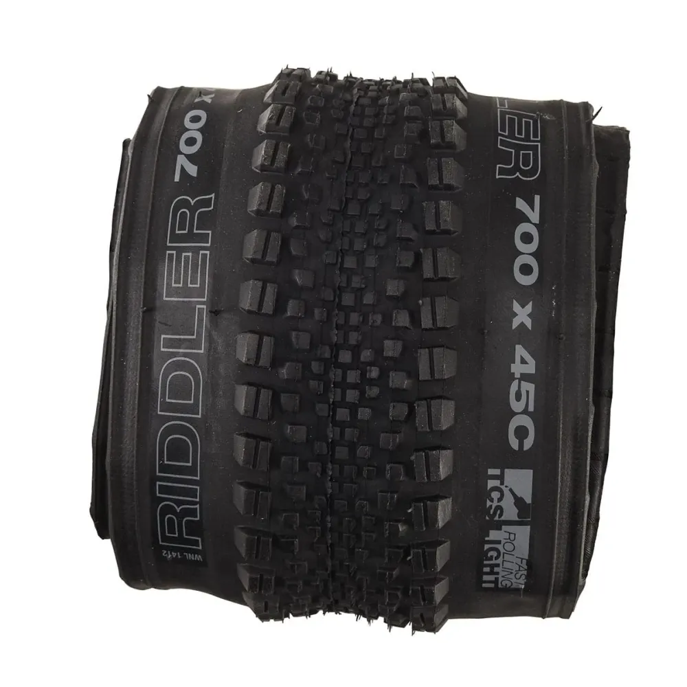 WTB RIDDLER TCS LIGHT FAST ROLLING DUAL DNA 700x45c Tubeless Ready band Zwart