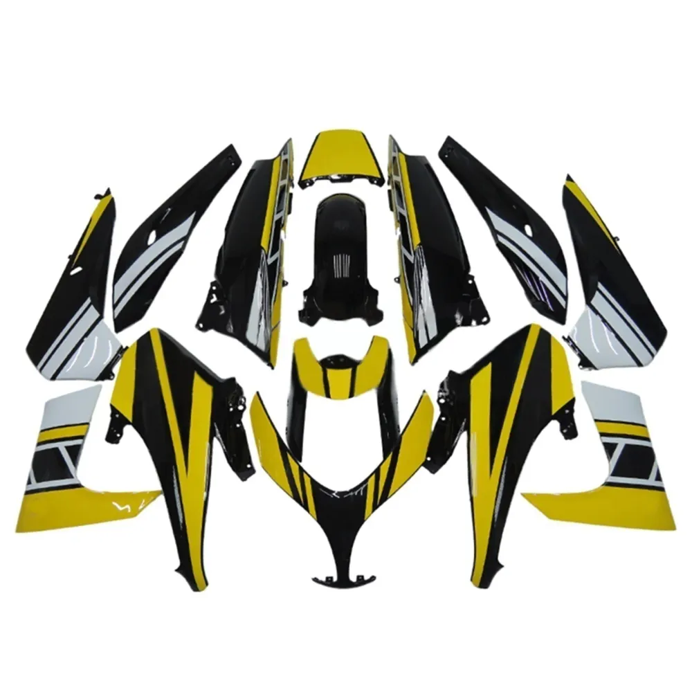 Amotopart 2008-2012 T-Max XP500 Yamaha Zwart&Ygele Style2 kuipset