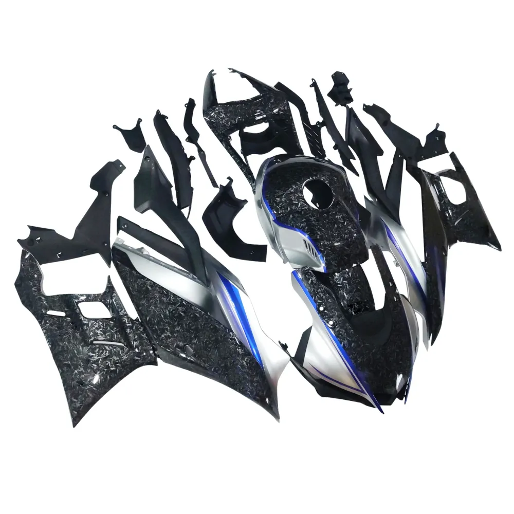 Amotopart 2022-2024 YAMAHA YZF-R3 R25 BLAUWE & MARBLE KOBLE FIBRIBE KOBEL KIT