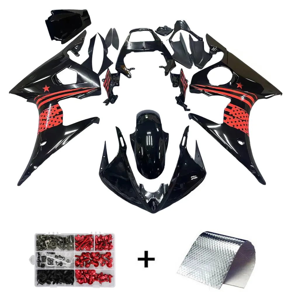 Amotopart ABS-injectiekuipset voor Yamaha YZF 600 R6 (2003-2004) en YZF R6S (2006-2009)