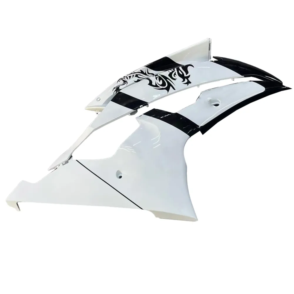 Amotopart Yamaha YZF 600 R6 2008-2016 Wit met briefbeurskit