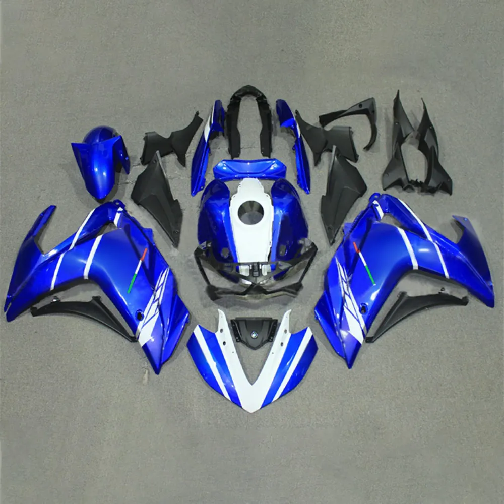 Amotopart YZF-R3 2014-2018 R25 2015-2017 Yamaha Blue & White Fairing Kit