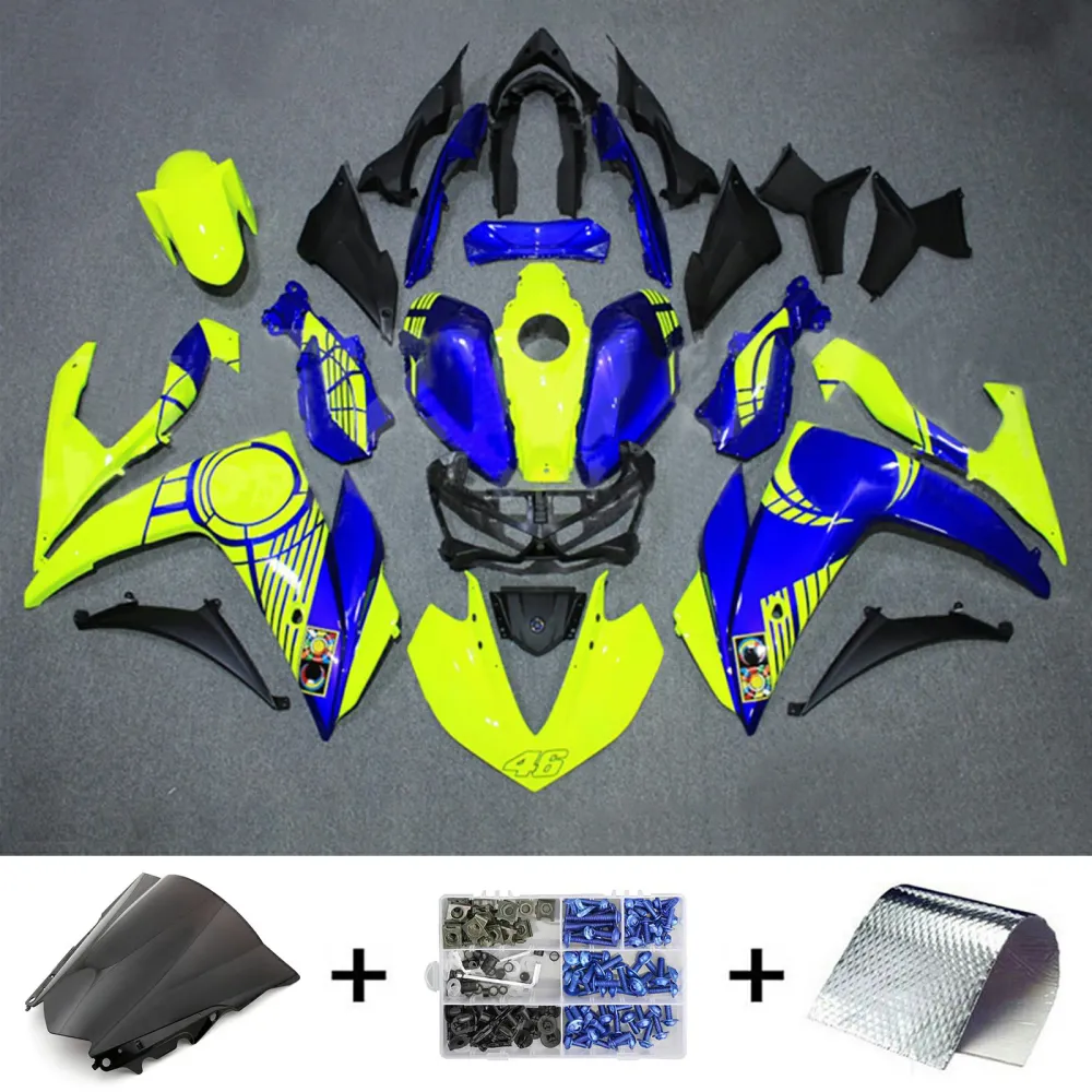 AMOTOPART YZF-R3 2014-2018 R25 2015-2017 YAMAHA BLAUWE & GELLY STYLE1 KUIST KIT