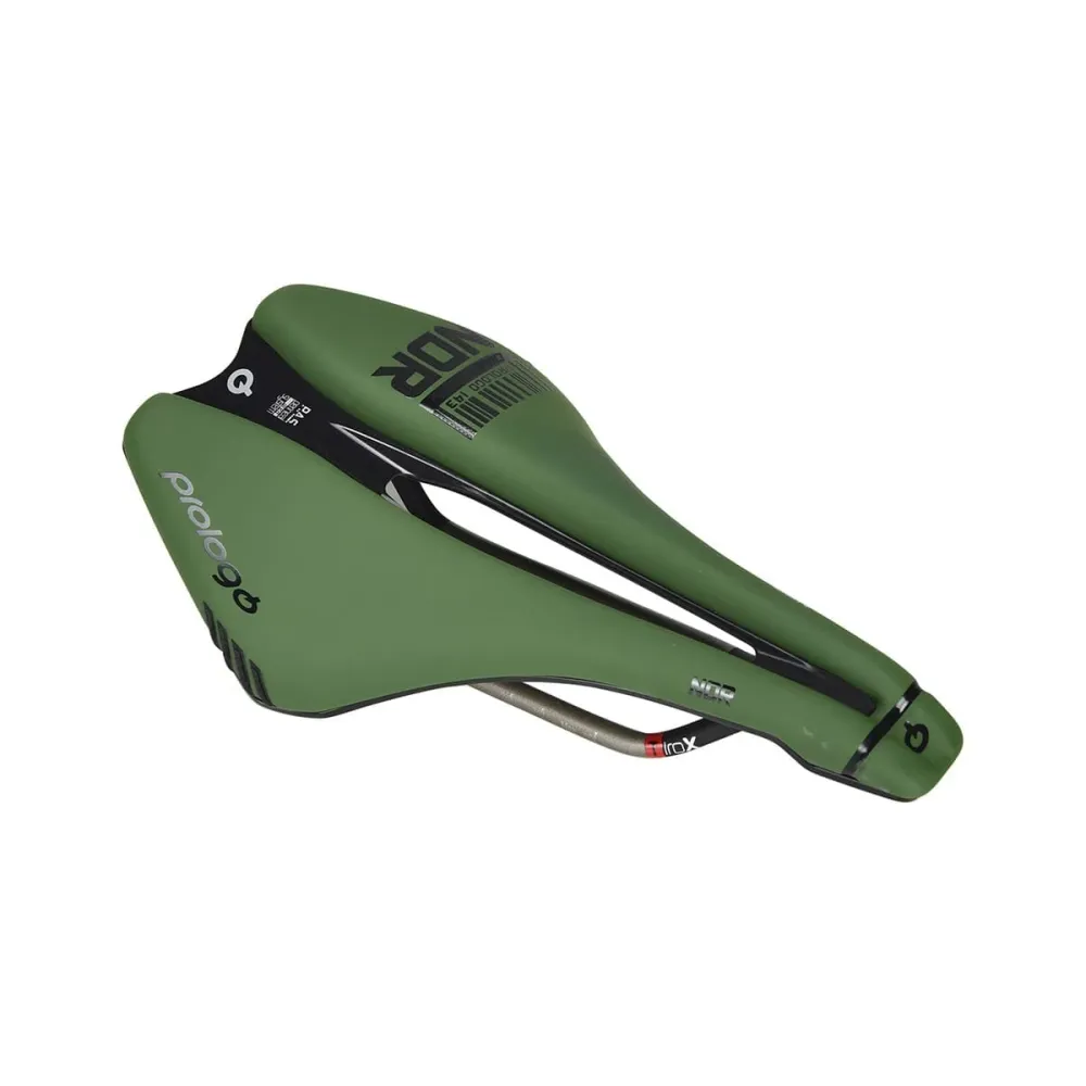 Zadel PROLOGO DIMENSION NDR Natural Kleur Rails TiroX Groen
