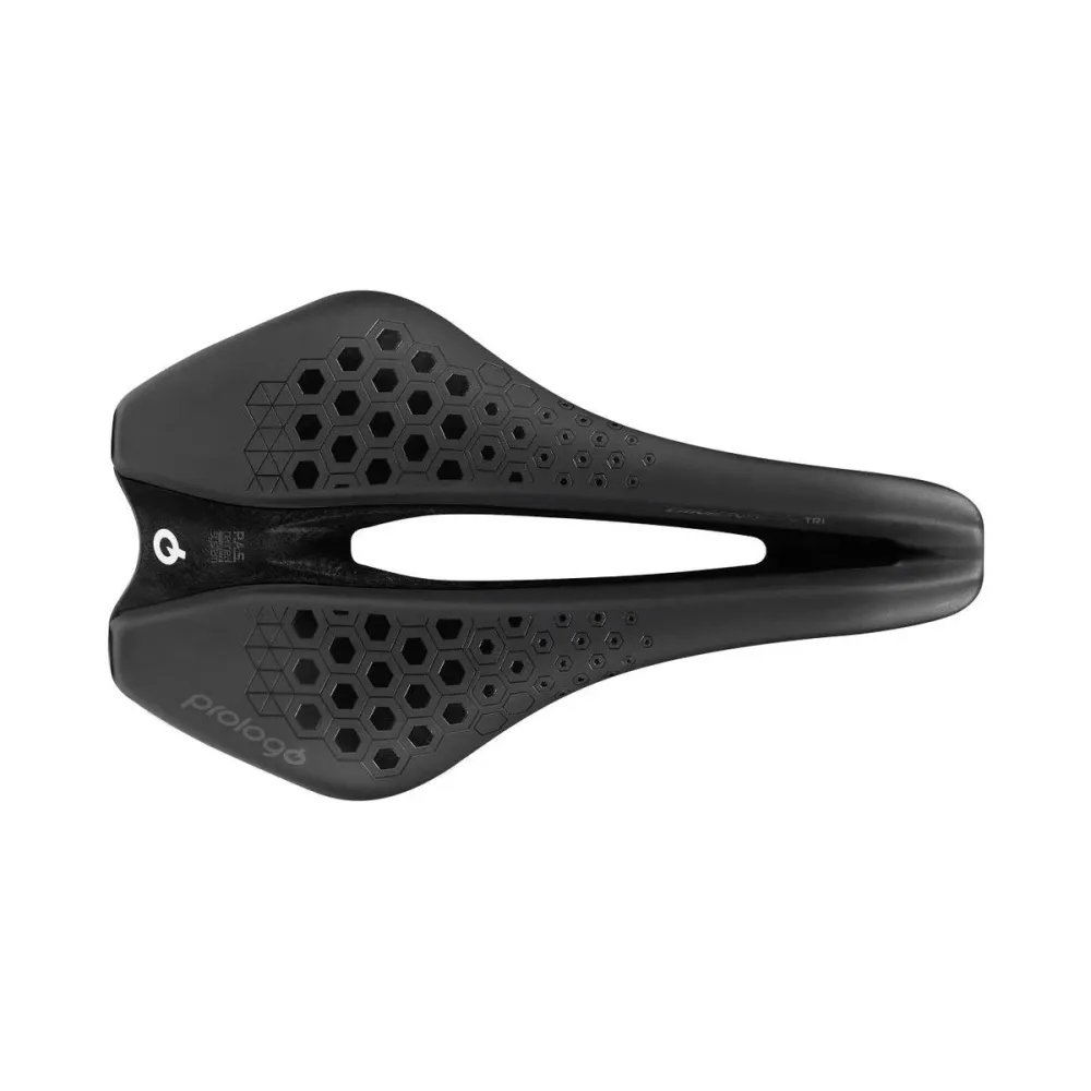 Zadel PROLOGO DIMENSION TRI Breedte 143mm Rails Nack Carbon Zwart