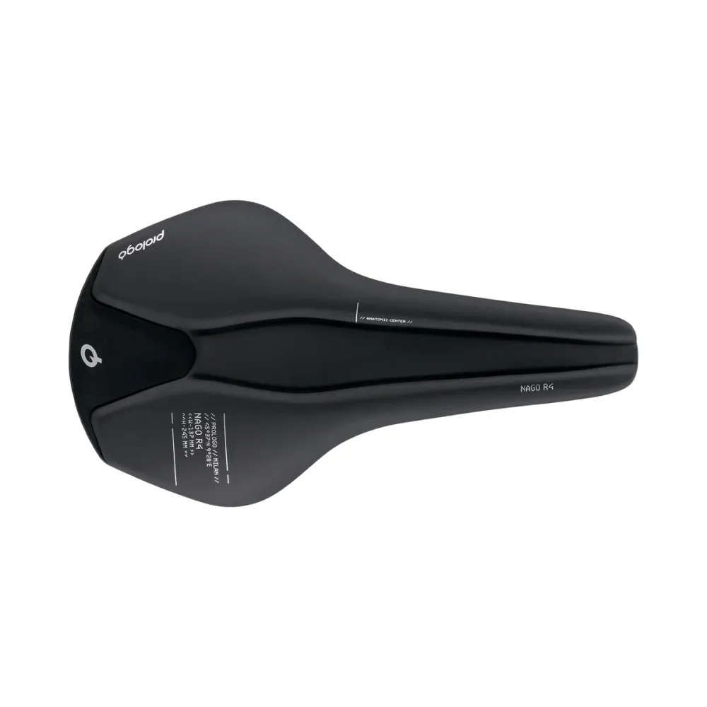 Zadel PROLOGO NAGO R4 Breedte 147mm Carbon Rails Zwart