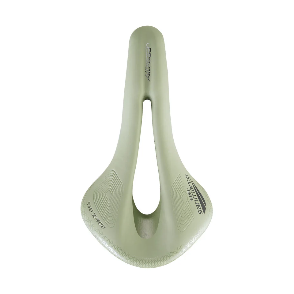 Zadel SAN MARCO ALLROAD SUPERCONFORT OPEN-FIT RACING L3 Breedte 146mm Stalen rails Xsilite Zaaggroen