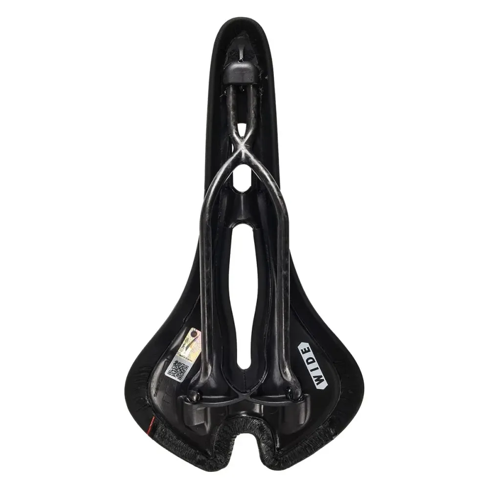 Zadel SAN MARCO ASPIDE CARBON FX OPEN FIT WIDE Carbon Rails Zwart