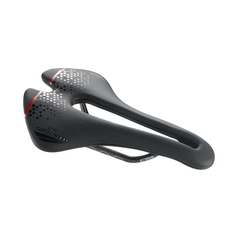Zadel SAN MARCO ASPIDE SHORT OPEN-FIT CARBON FX NARROW Carbon rails