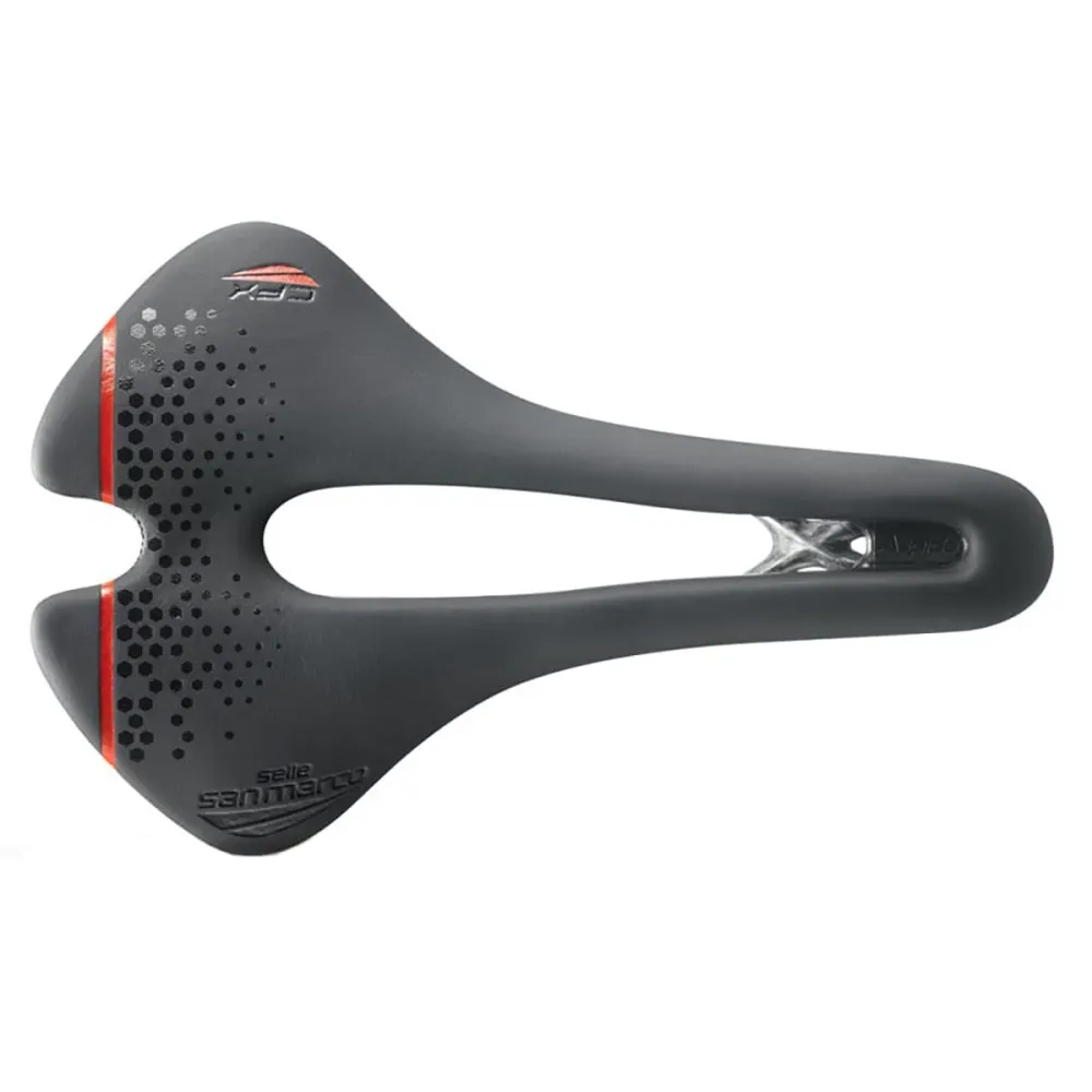 Zadel SAN MARCO ASPIDE SHORT OPEN-FIT CARBON FX NARROW Carbon rails