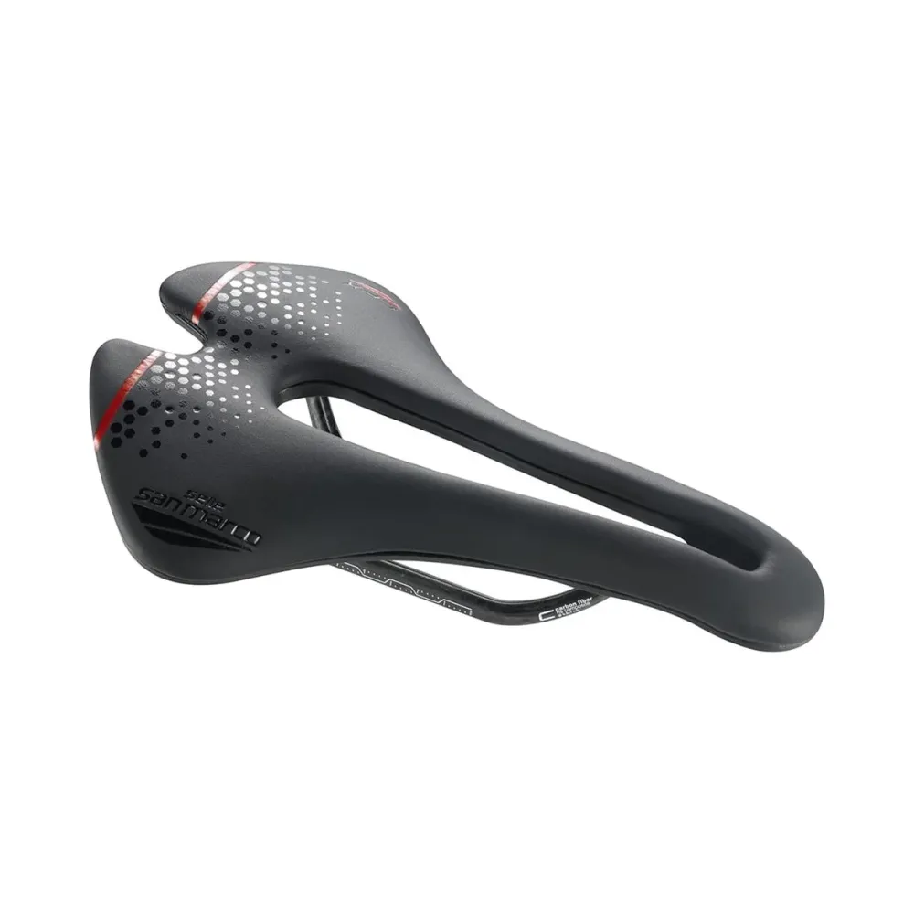 Zadel SAN MARCO ASPIDE SHORT OPEN-FIT CARBON FX WIDE Carbon rails