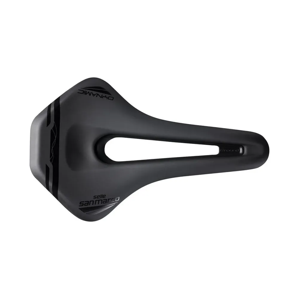Zadel SAN MARCO GROUND SHORT OPEN-FIT DYNAMIC 155mm Zwart