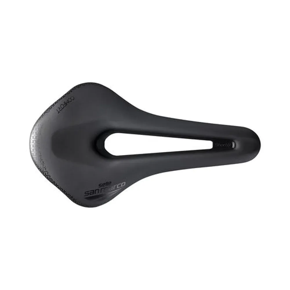 Zadel SAN MARCO SHORTFIT 2.0 COMFORT OPEN-FIT DYNAMIC L3 Breedte 155mm Aluminium Rails Zwart