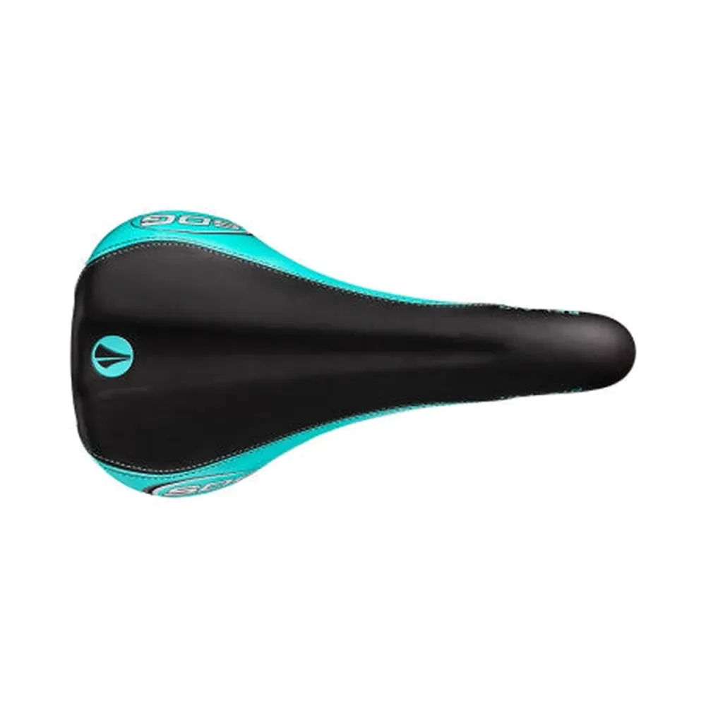 Zadel SDG BEL-AIR RL Rails CrMo Zwart/Turquoise