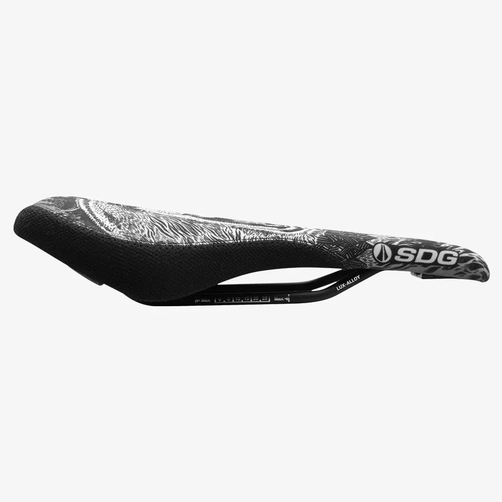 Zadel SDG OSO RADAR MTN Rails Lux-Alloy Zwart/Wit