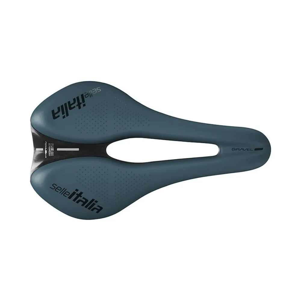 Zadel SELLE ITALIA NOVUS BOOST EVO GRAVEL SUPERFLOW TM L Rails Mangaanblauw