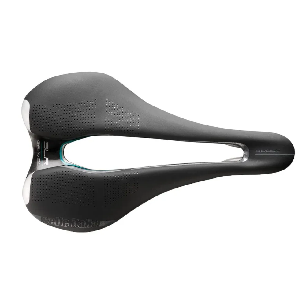Zadel SELLE ITALIA SLR BOOST GRAVEL SUPERFLOW L Rails Ti316 Zwart