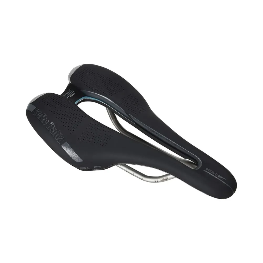 Zadel SELLE ITALIA SLR BOOST GRAVEL SUPERFLOW S Rails Ti316 Zwart