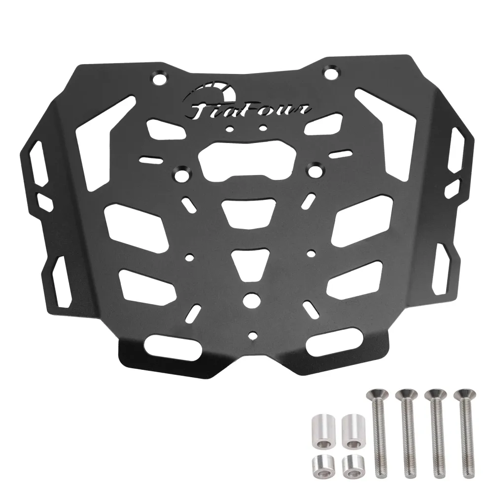 ZWARTE ALUMINIUM TOPRACKDRAGER BAGAGEPLAAT VOOR HUSQVARNA NORDEN 901 2021-2024
