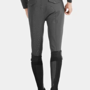 Spatbord X-Grip Men's Full Seat Breeches Grey XS