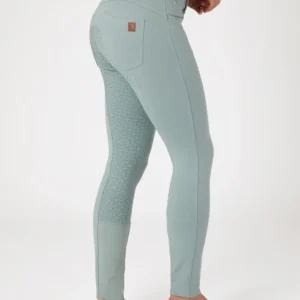 Tara Women's High Waist Full Seat Breeches Staalgrijs Blue 12