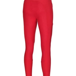 Tessa Grip Women's Full Seat Breeches Red 18 Groot carbon look afwerking