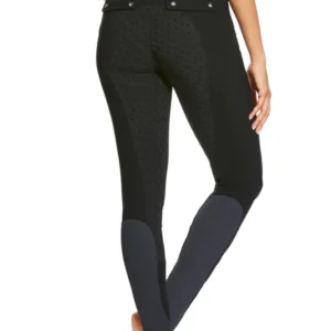 Tri Factor Women's Full Seat Breeches Silicone Grip Black 14 Lang