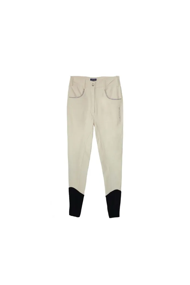 Vogue Women's Full Seat Grip Breeches Ecru 8