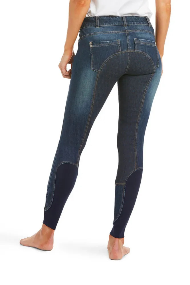Wiel Halo Denim Women´s Full Seat Breeches Dark Blauw 8