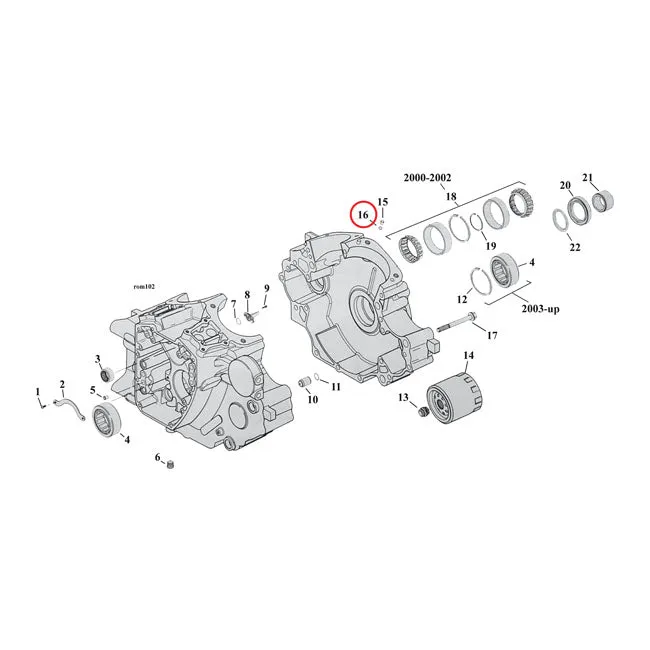 Centreringsringen set Cometic O-Ring, Cyl Head & Cyl Base Stud Harley-Davidson