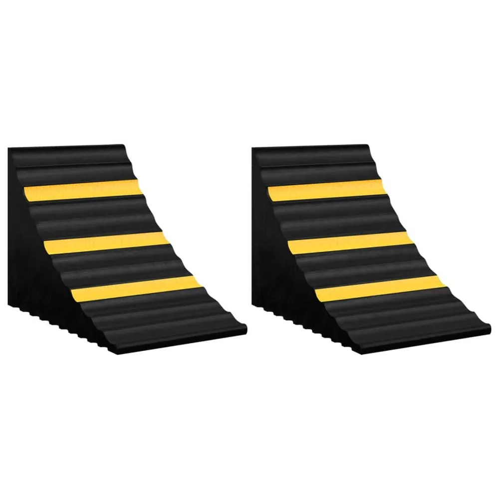 Professionele Kwaliteit Wielblokken 2 st 29x16x19 cm rubberen