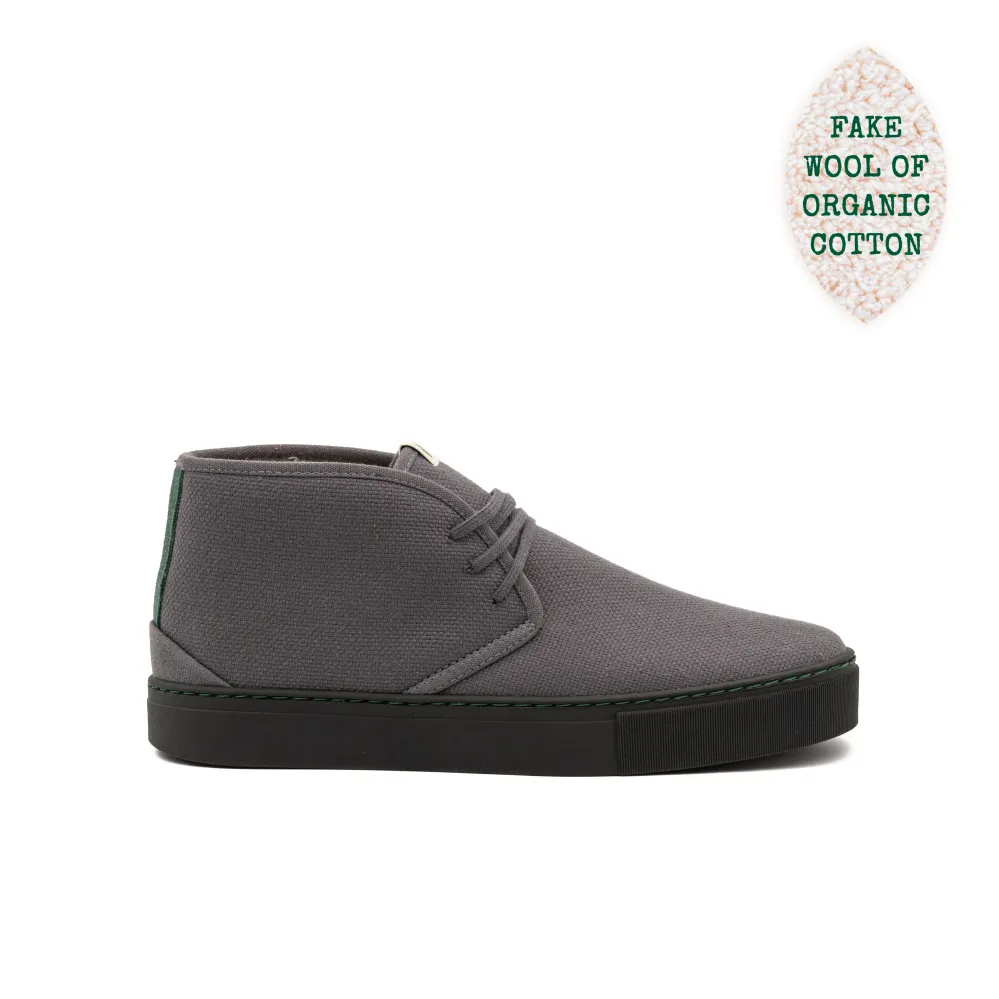 Vegan winter bootie asgrijs PYT013 36