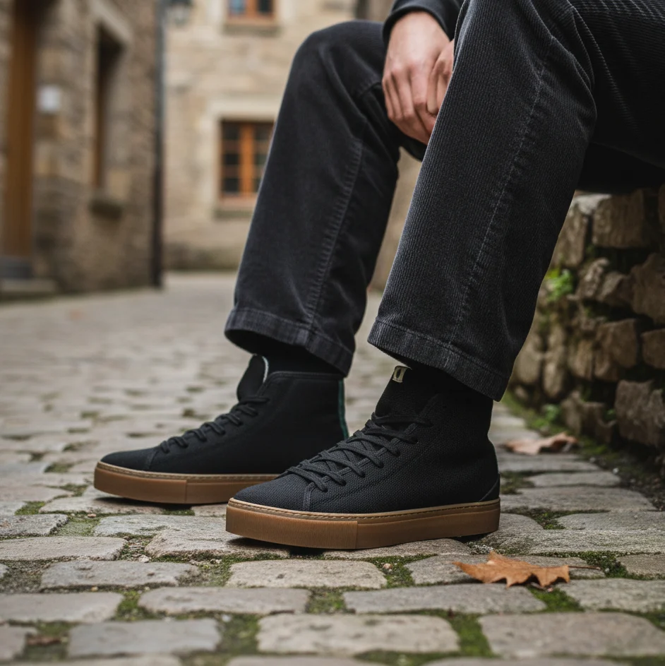 Vegan winter bootie koolzwart PLA001 36