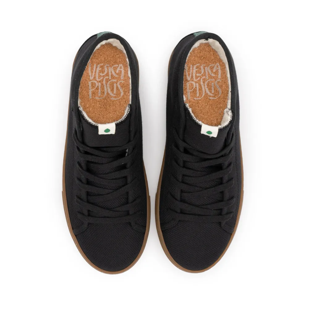 Vegan winter bootie koolzwart PLA001 36