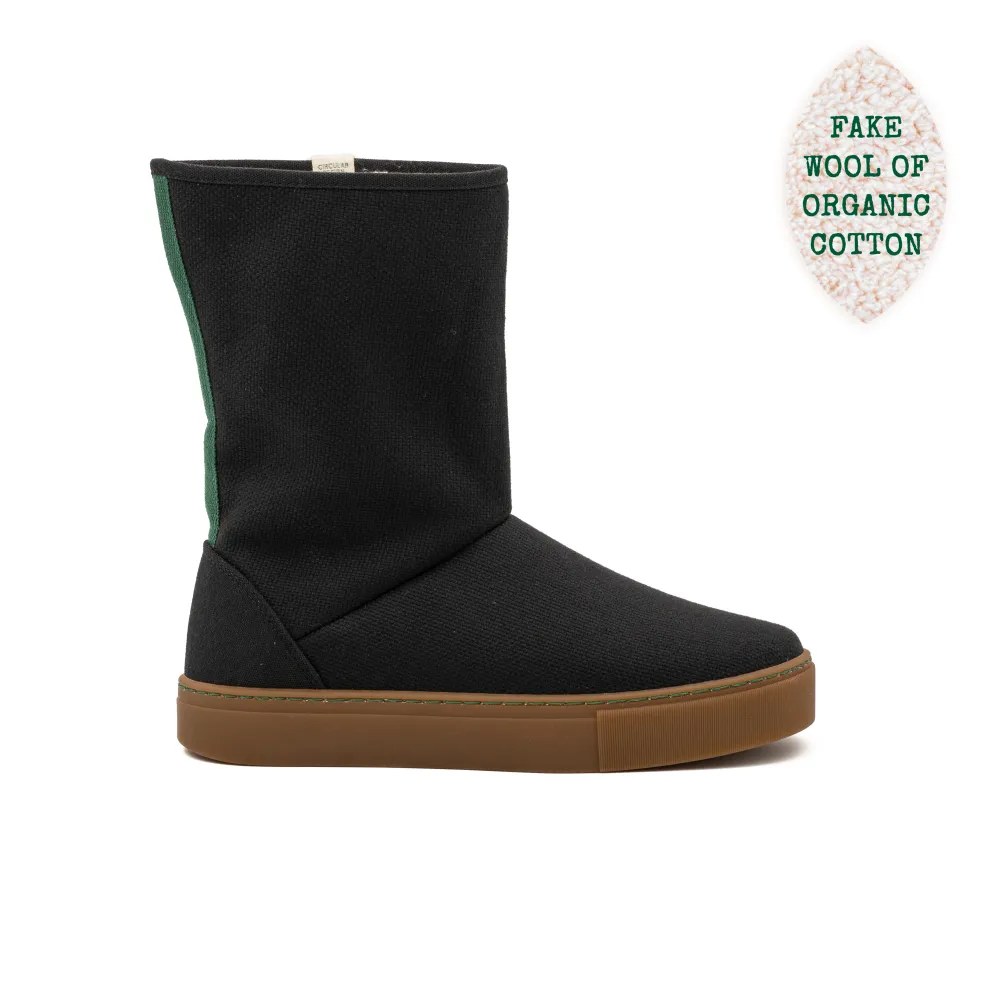 Vegan winter bootie ravenzwart JID001 36