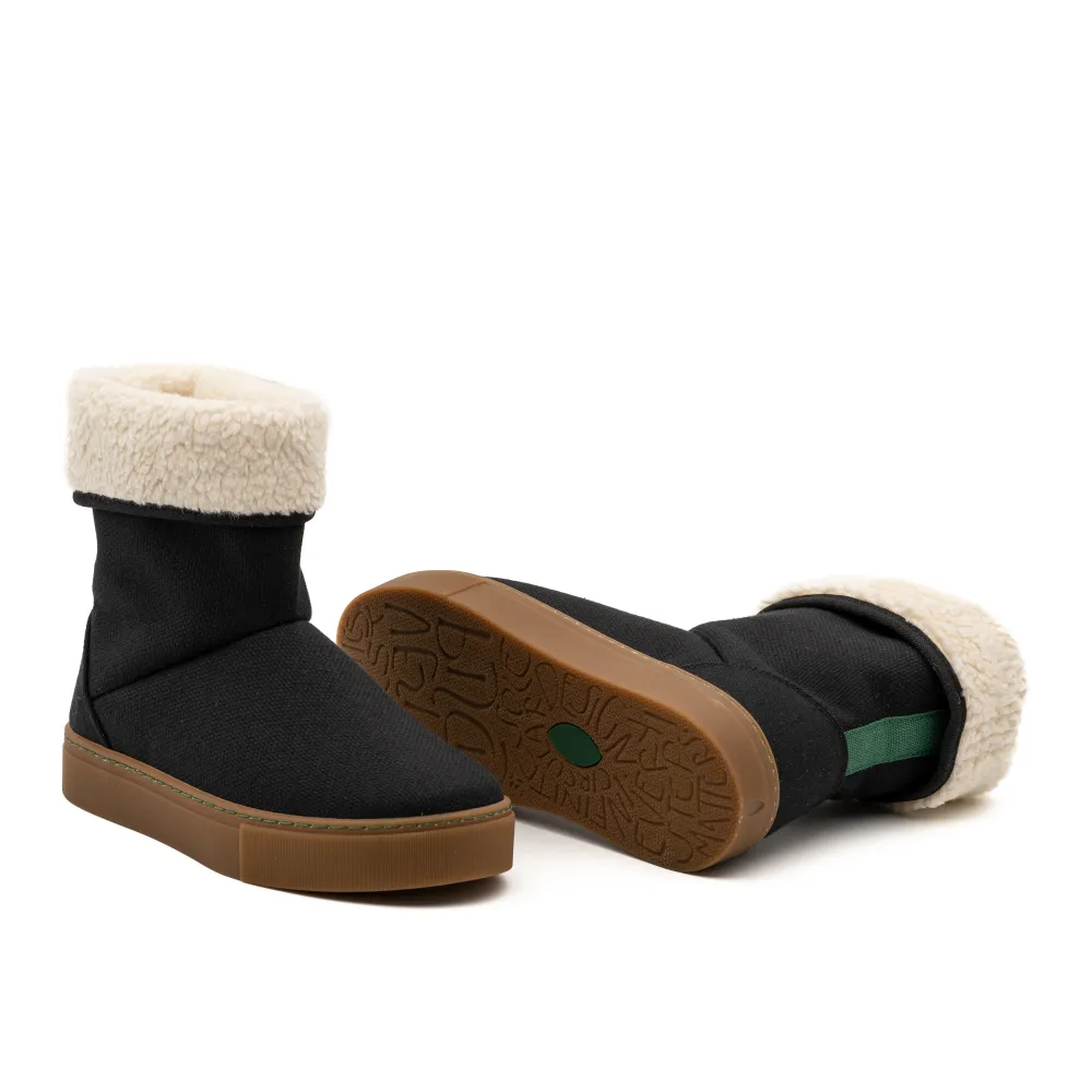 Vegan winter bootie ravenzwart JID001 36